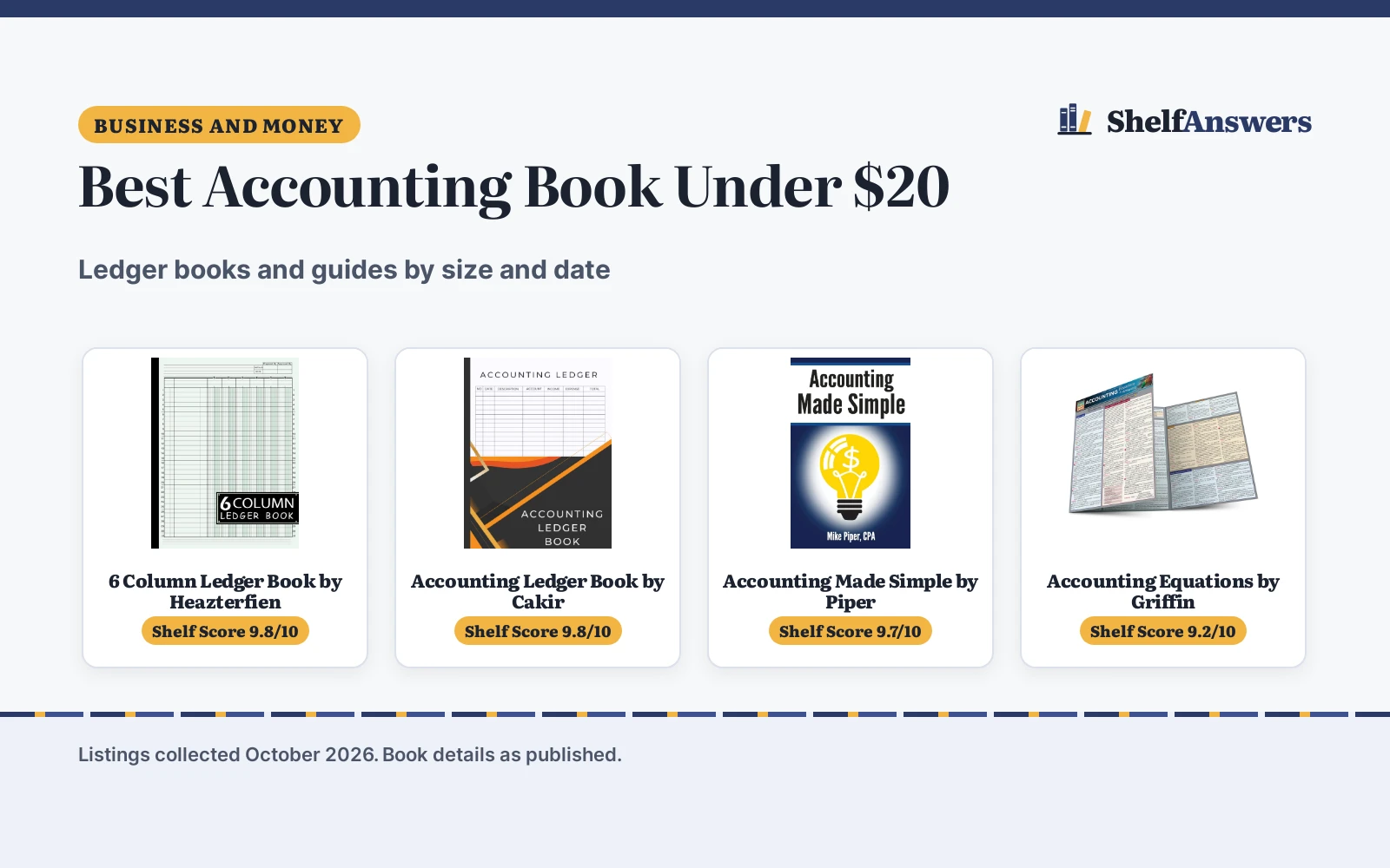 Best Accounting Book Under $20 (2026): 7 Picks for Small Business