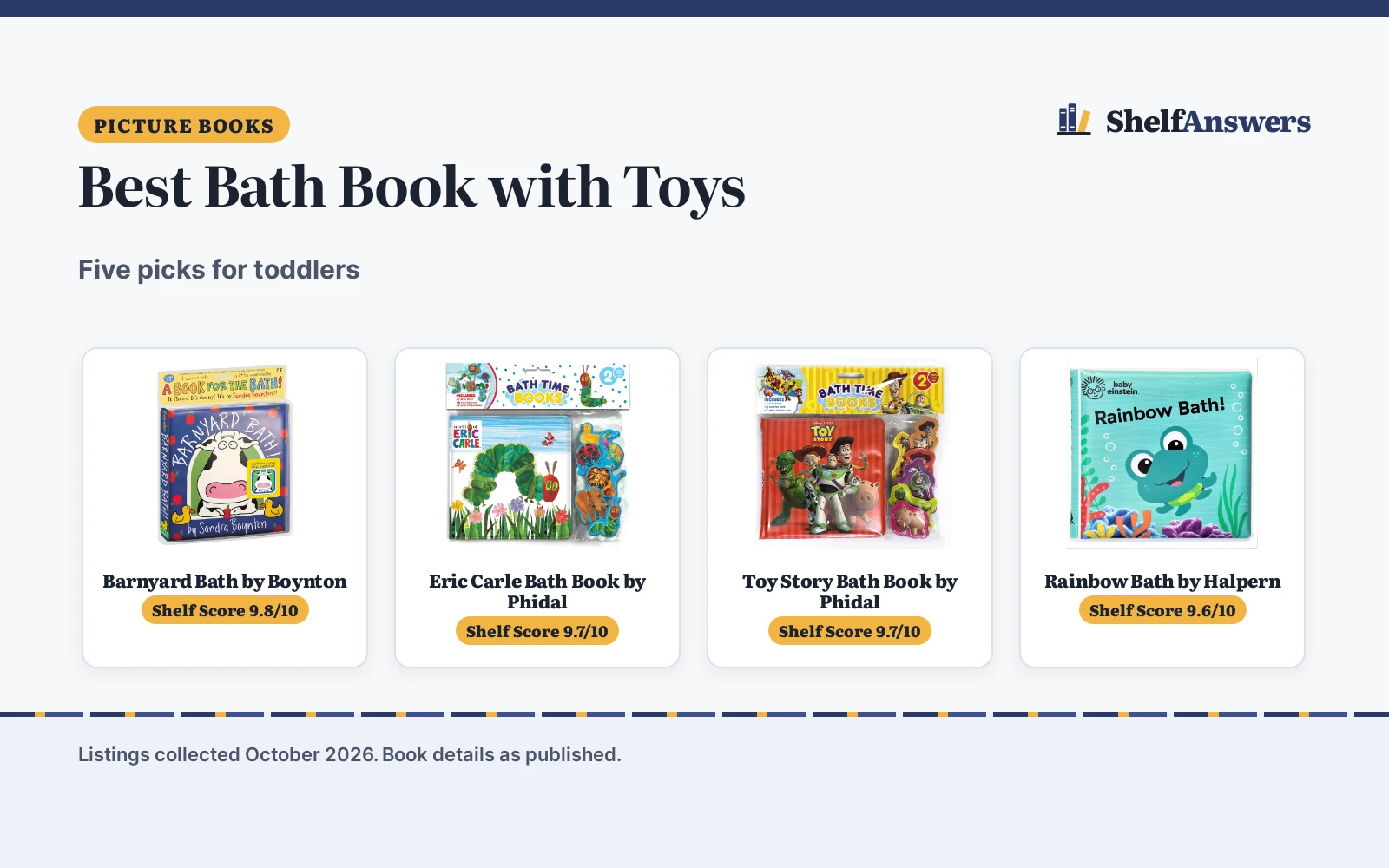 Best Bath Book with Toys (2026): 5 Picks Compared