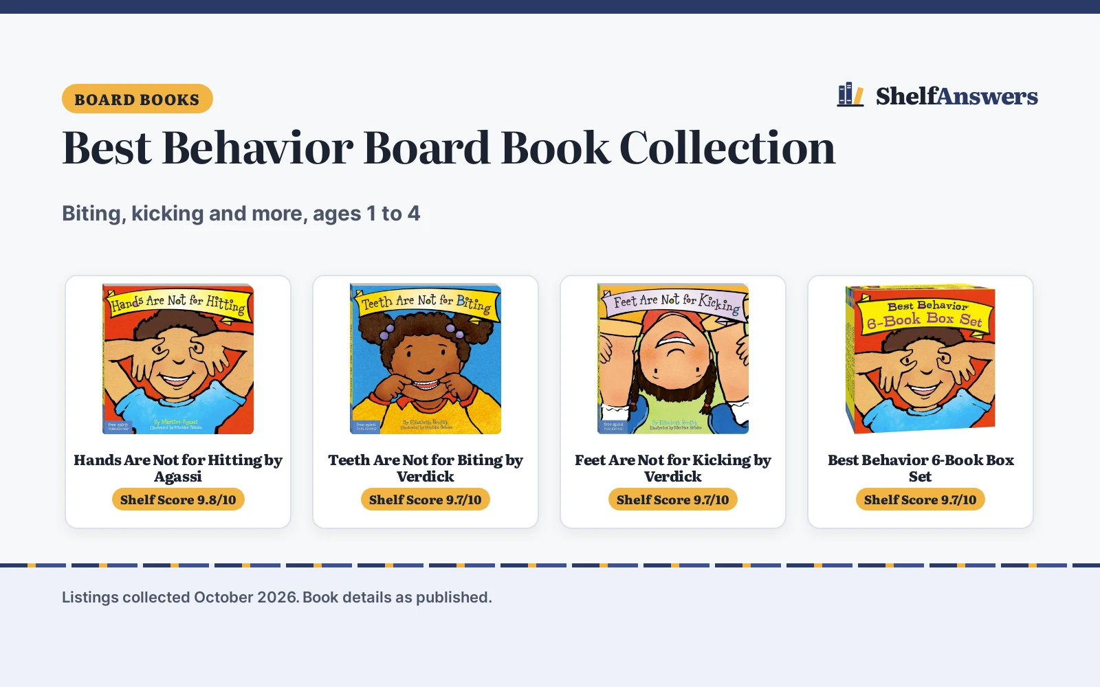 Best Behavior Board Book Collection (2026): 4 Picks Compared