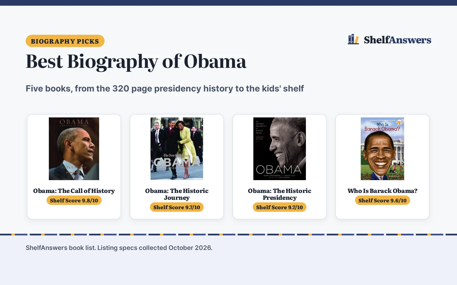 Best Biography of Obama (2026): 5 Books Compared