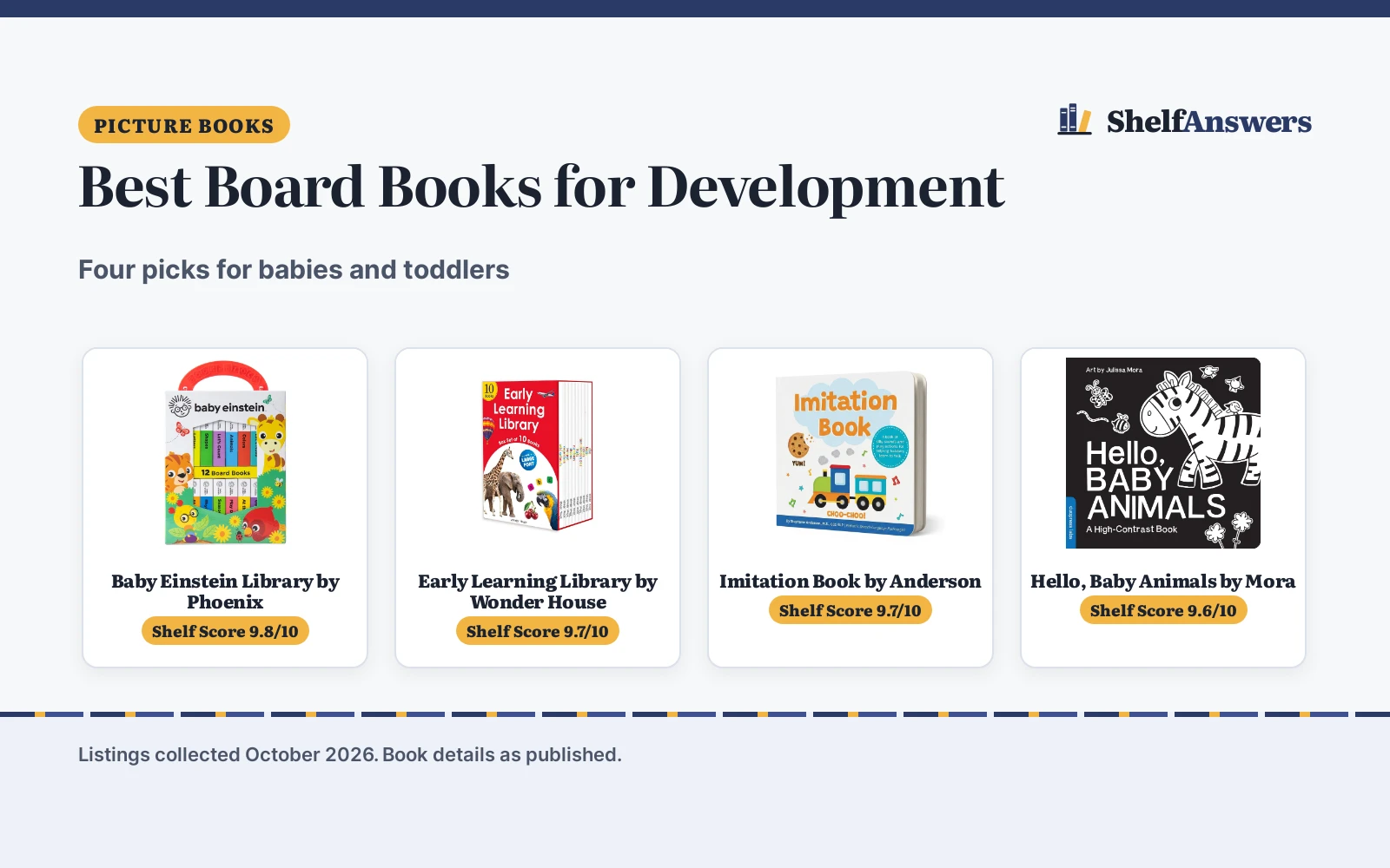 Best Board Books for Development (2026): 4 Picks Compared