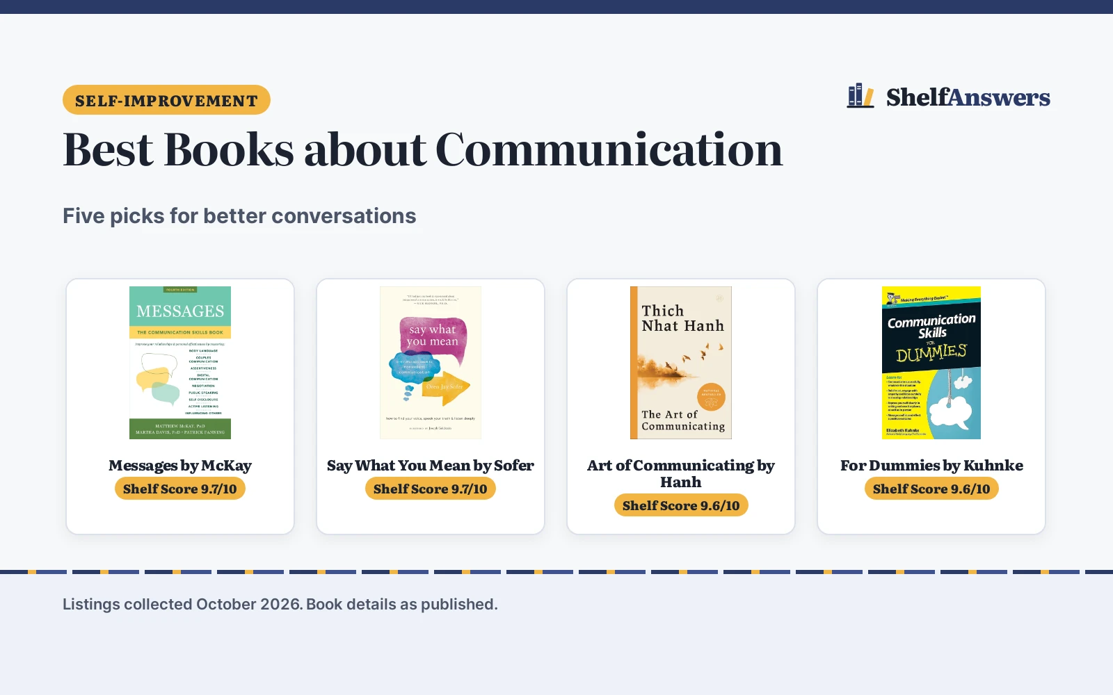 Best Books about Communication (2026): 5 Picks Compared