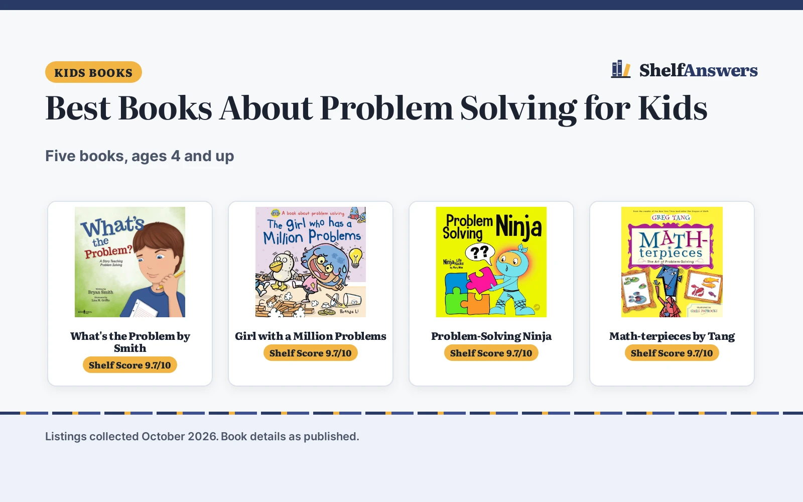 Best Books About Problem Solving for Kids (2026)