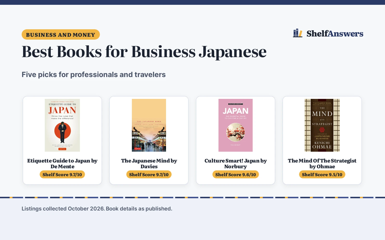 Best Books for Business Japanese (2026): 5 Picks Compared