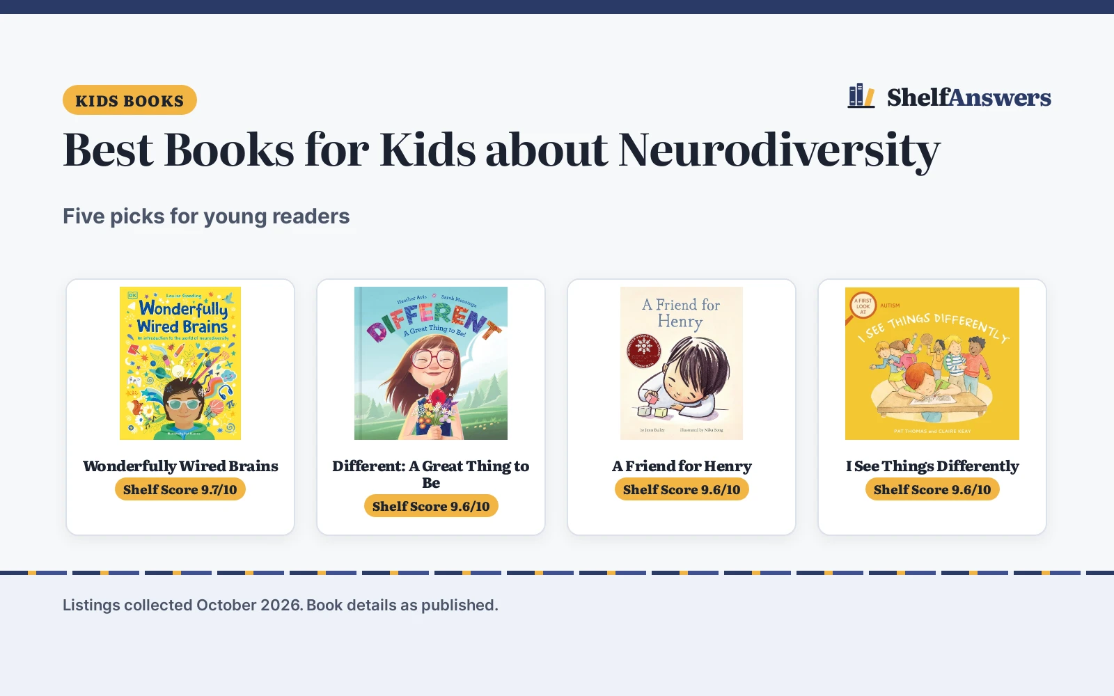 Best Books for Kids about Neurodiversity (2026): 5 Picks