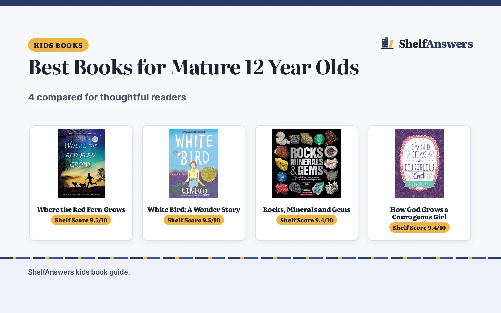 Best Books for Mature 12 Year Olds (2026): 4 Compared