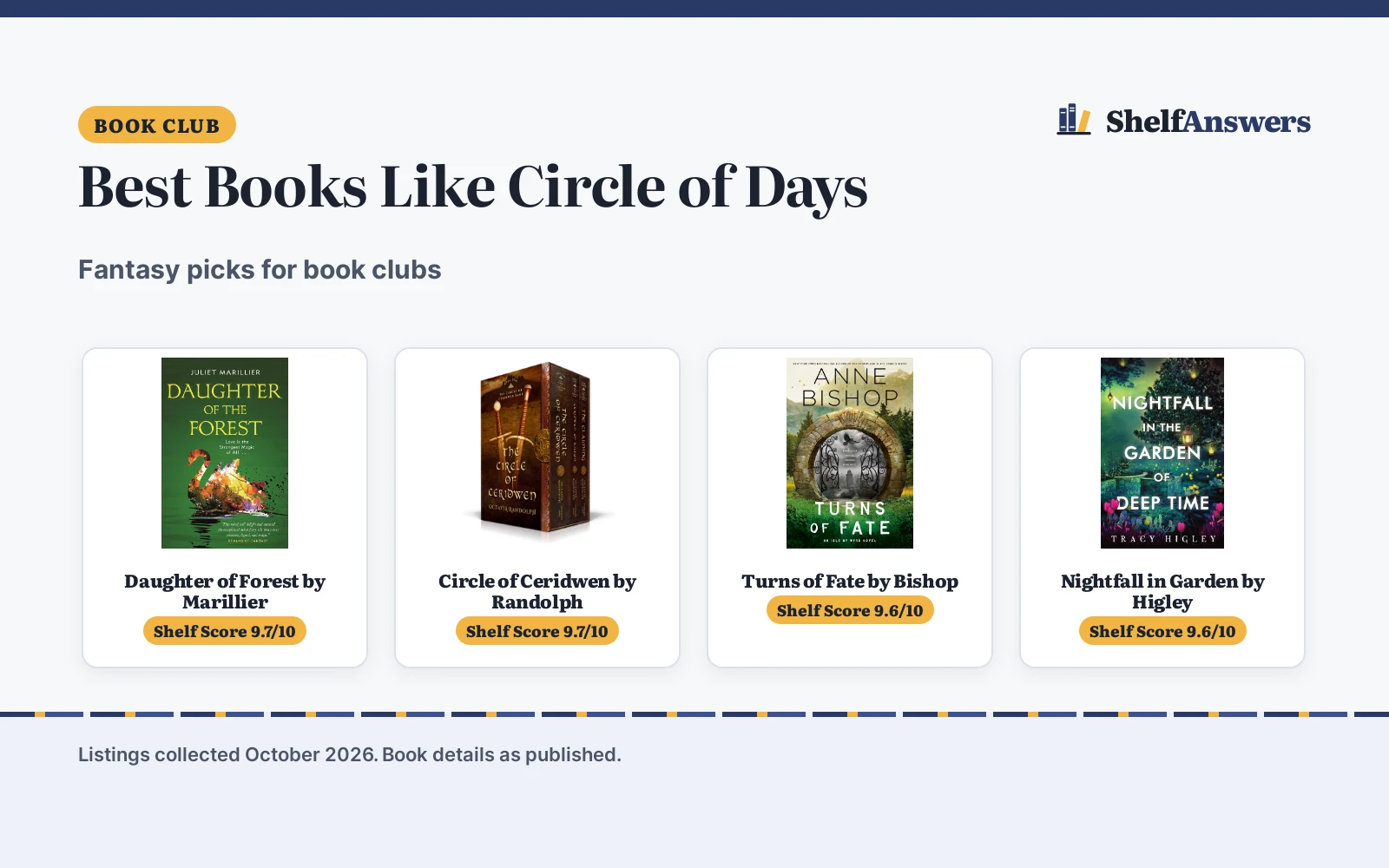 Best Books Like Circle of Days (2026): 5 Picks Compared