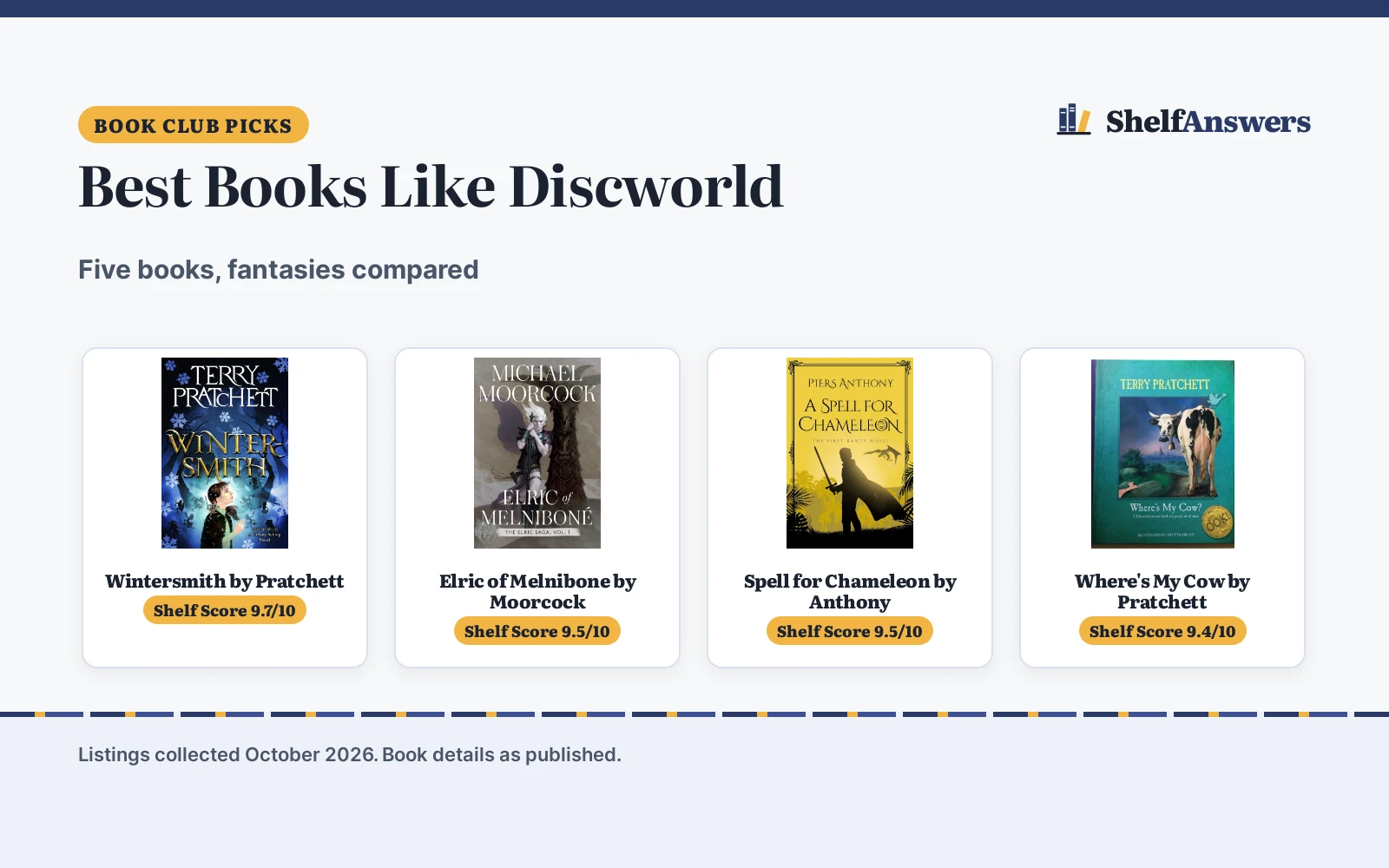 Best Books Like Discworld: 5 Fantasies Compared
