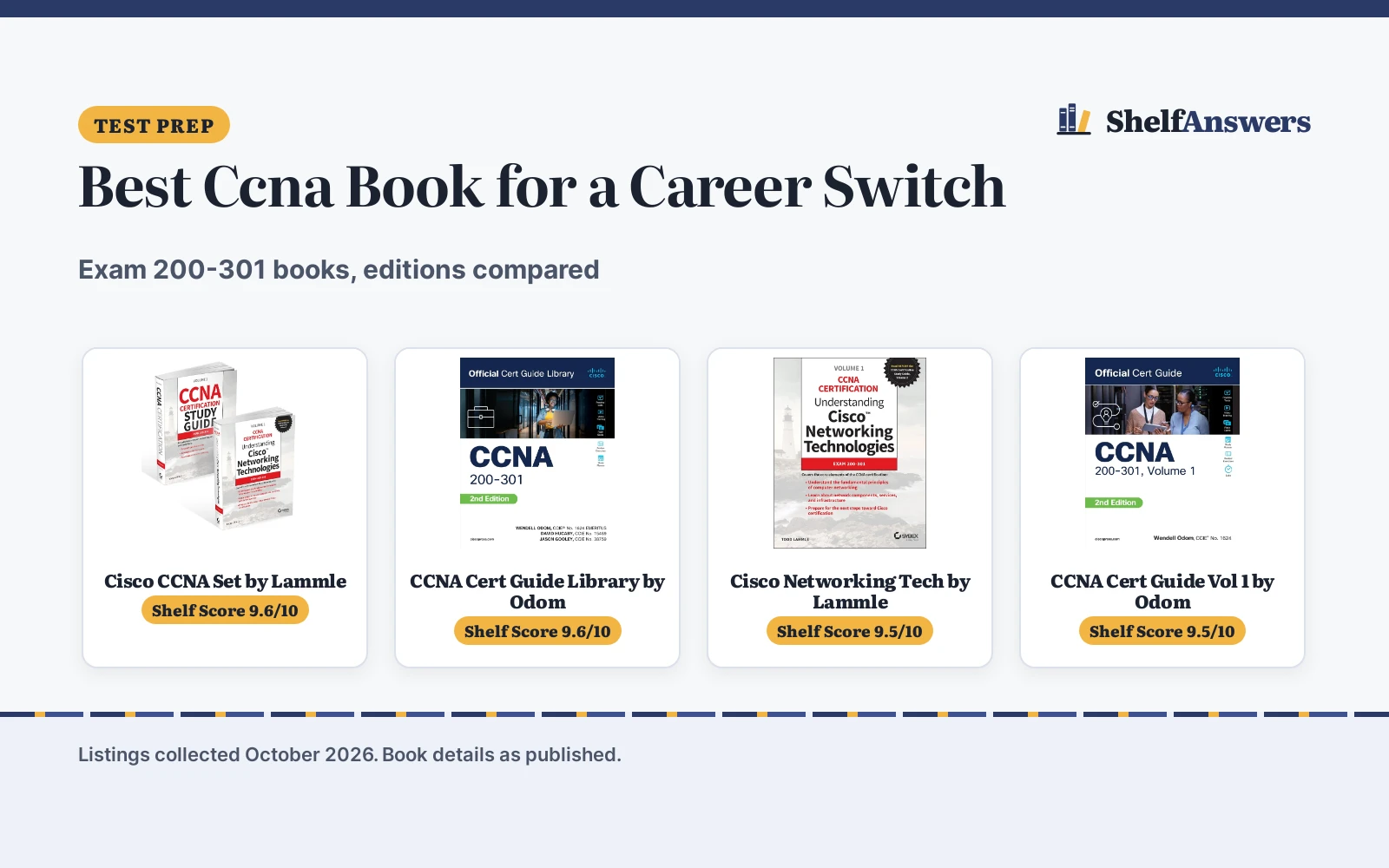 Best Ccna Book for a Career Switch (2026): Books Compared