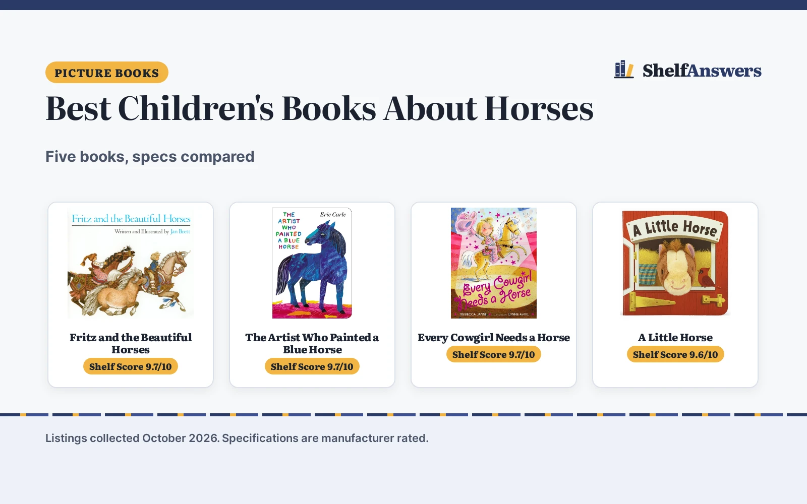 Best Children’s Books About Horses (2026): 5 Compared