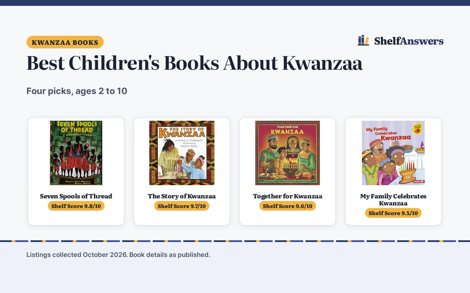 Best Children’s Books About Kwanzaa (2026): 4 Picks