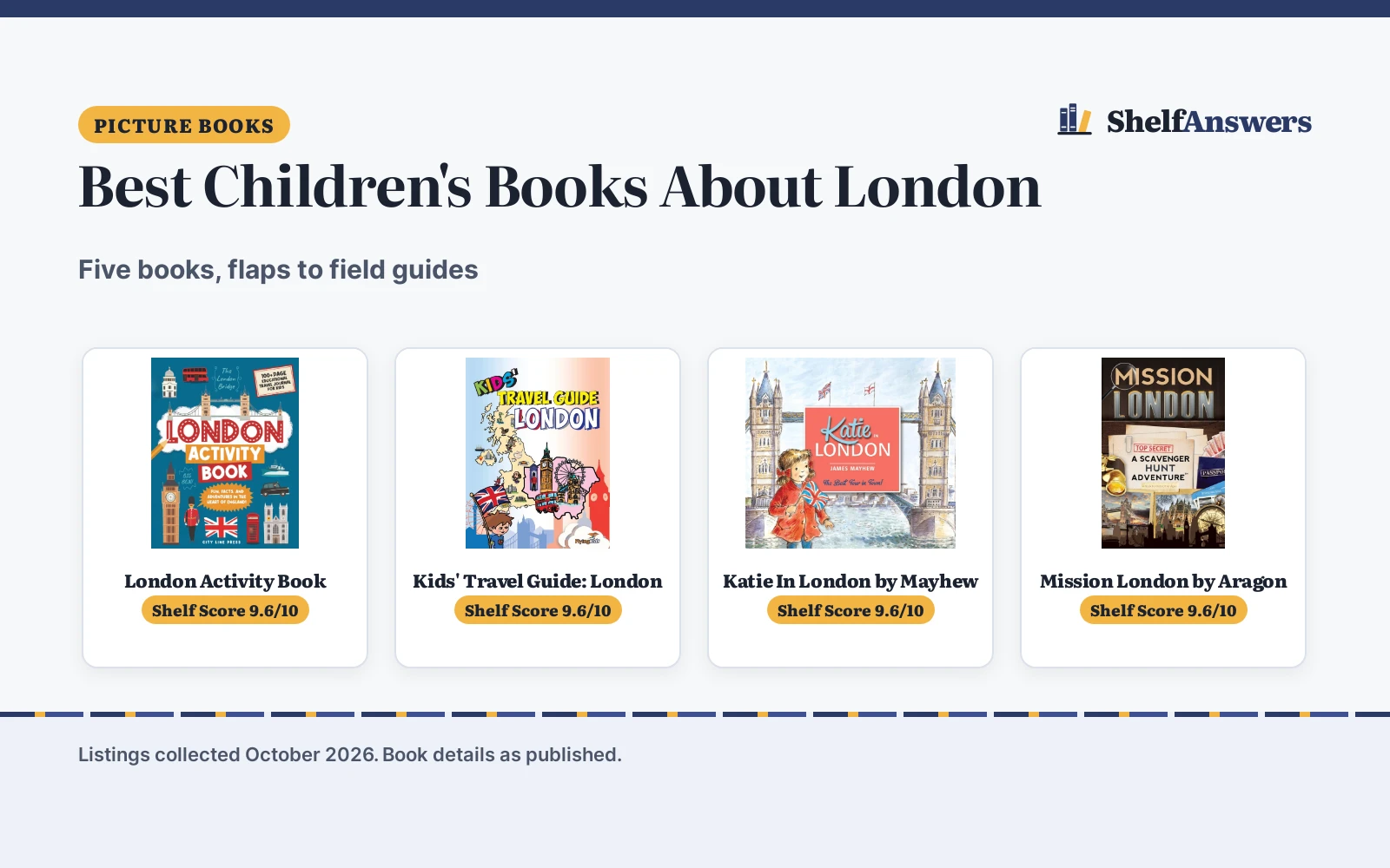 Best Children’s Books About London: 5 Picks Compared