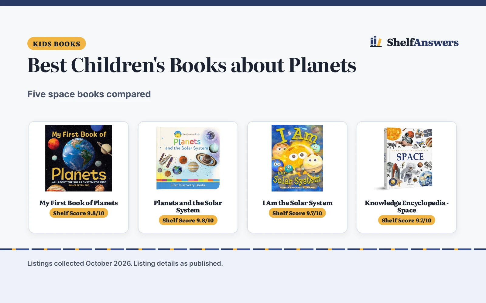 Best Children’s Books about Planets (2026): 5 Compared