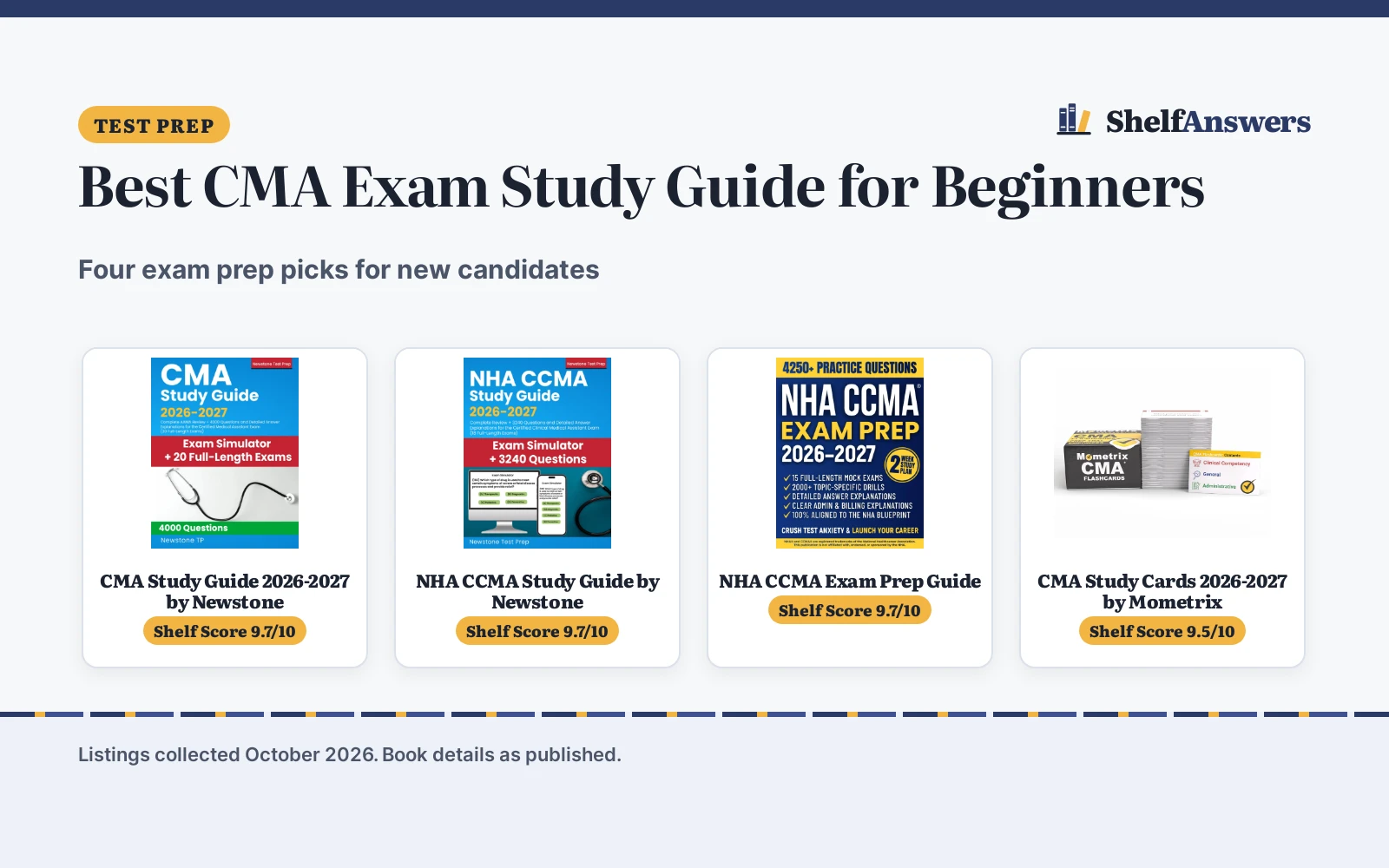 Best CMA Exam Study Guide for Beginners (2026): 4 Picks