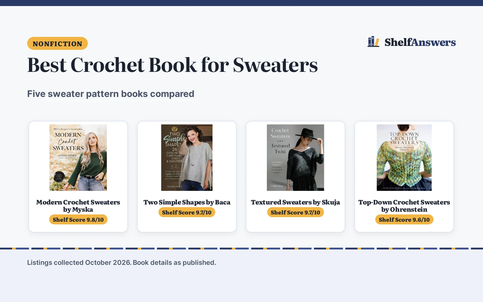 Best Crochet Book for Sweaters (2026): Sweater Patterns to Make