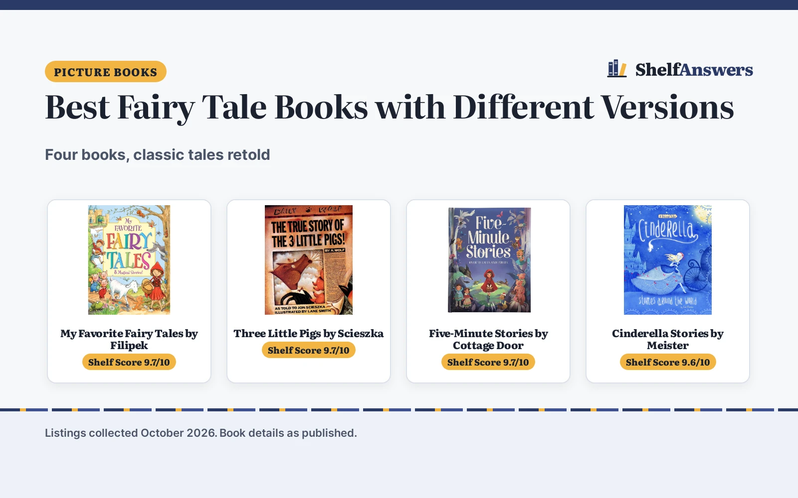 Best Fairy Tale Books with Different Versions (2026): 4 Compared