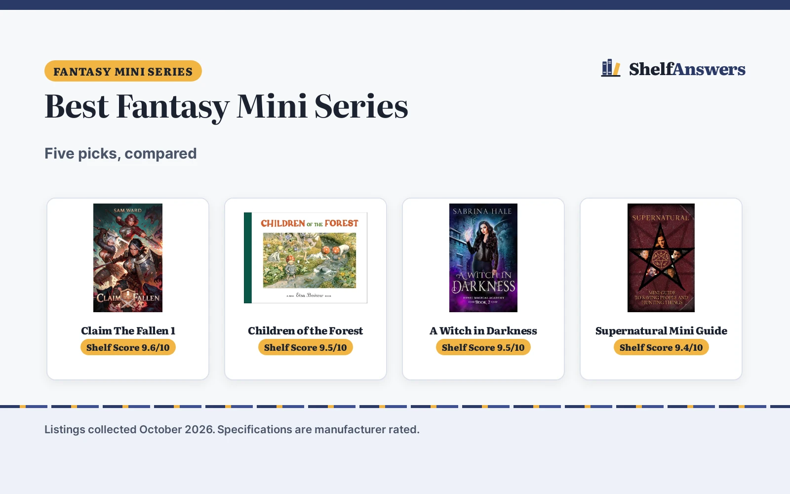 Best Fantasy Mini Series: 5 Picks Compared