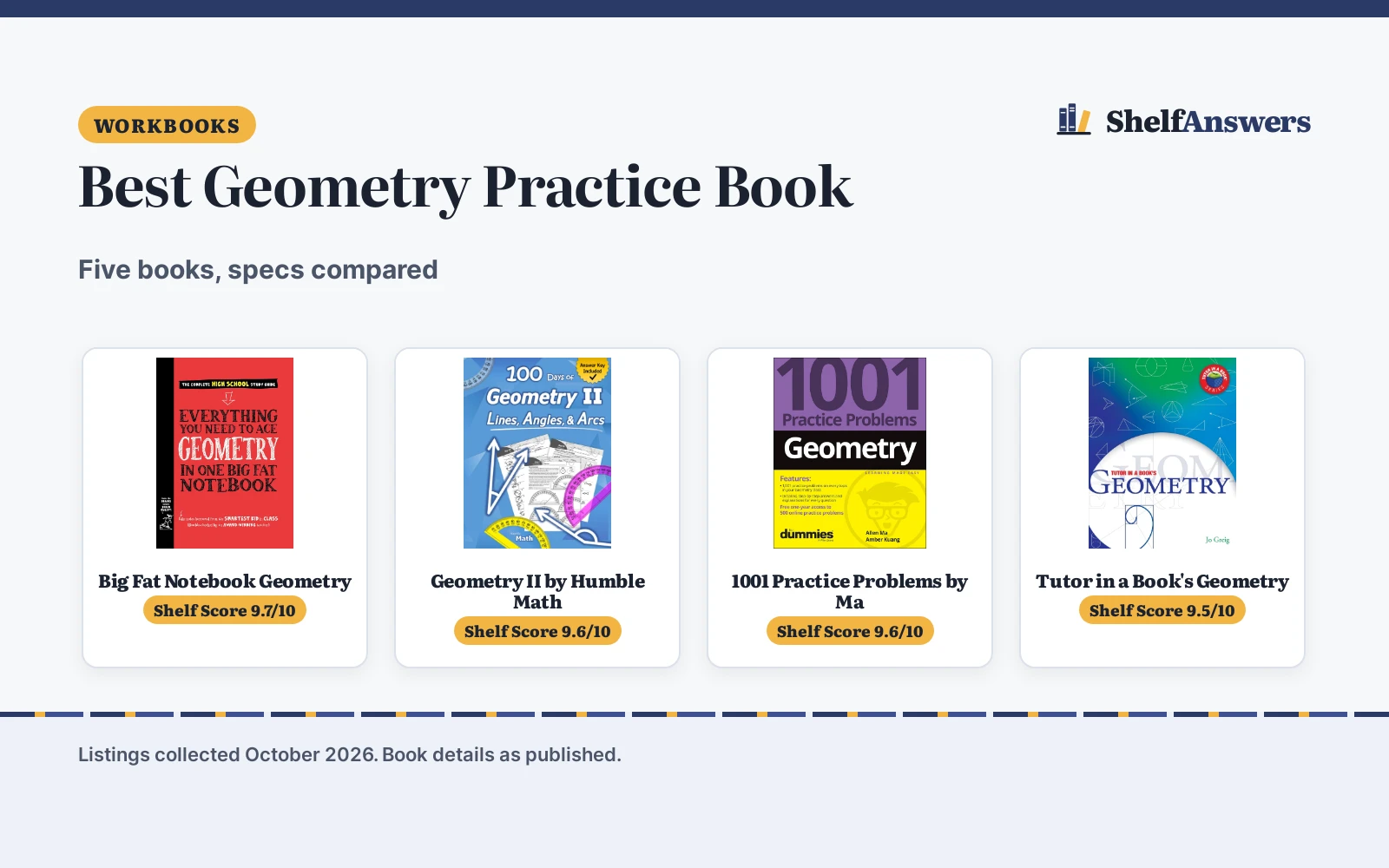 Best Geometry Practice Book: 5 Compared