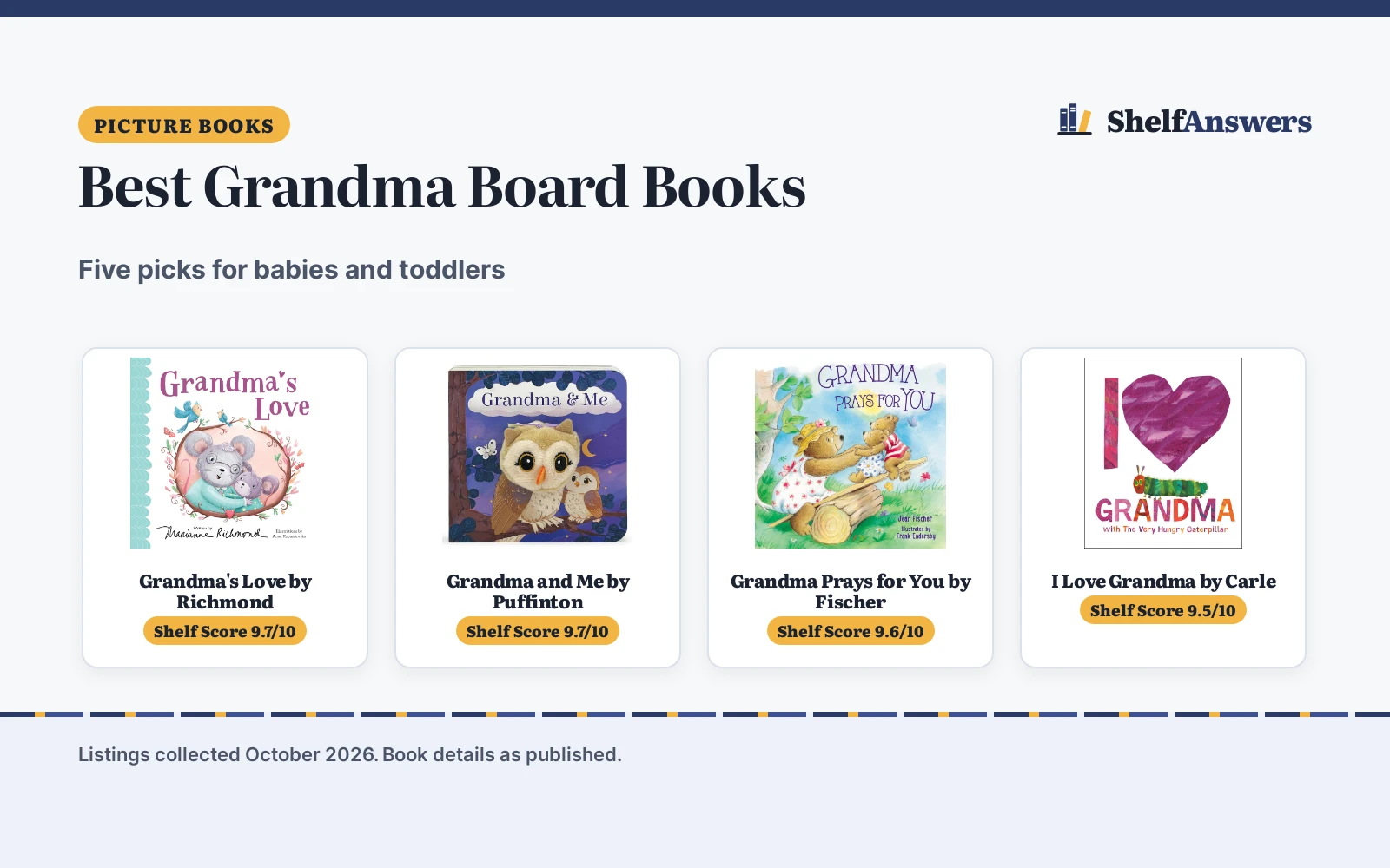Best Grandma Board Books (2026): 5 Picks Compared
