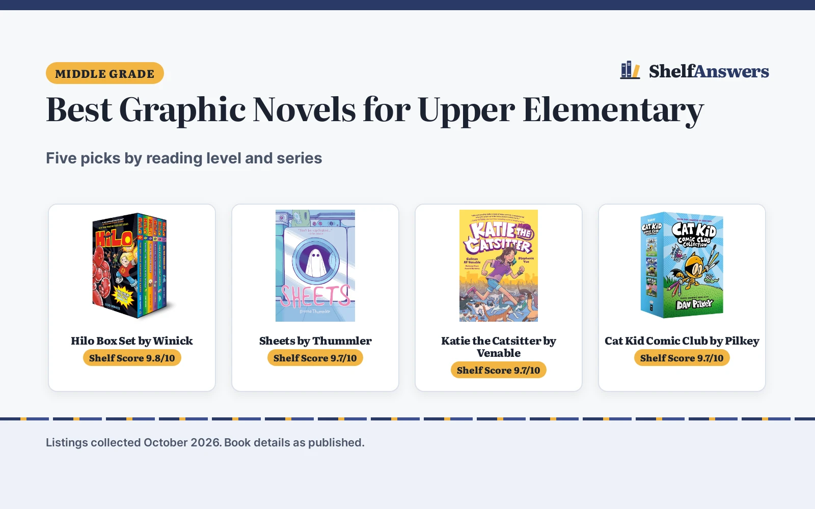 Best Graphic Novels for Upper Elementary (2026)