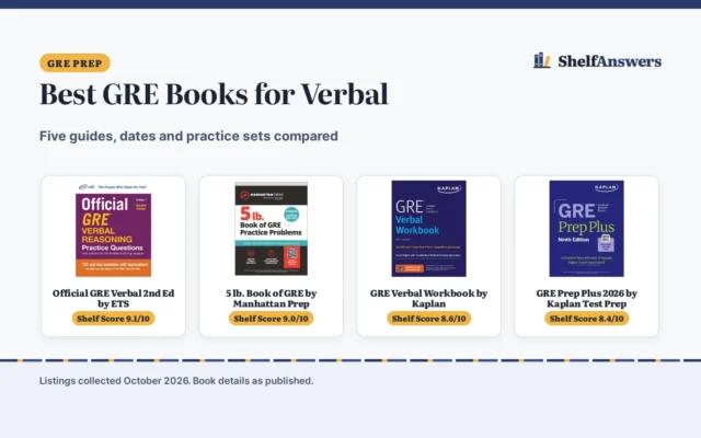 Best GRE Books for Verbal (2026): 5 Study Guides Compared