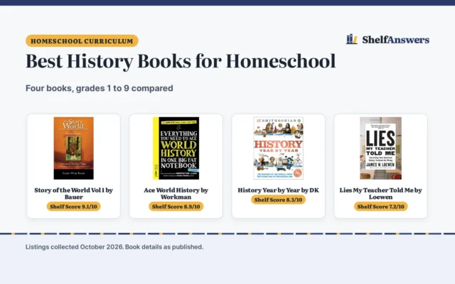 Best History Books for Homeschool (2026): 4 Picks Compared