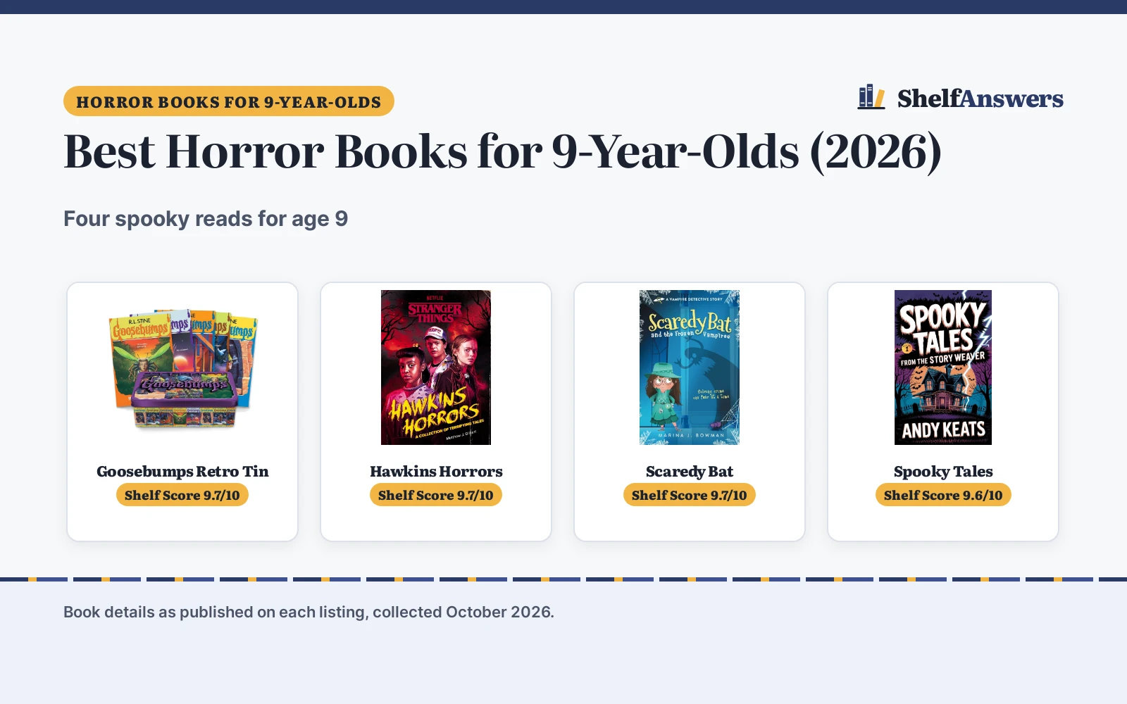 Best Horror Books for 9-Year-Olds (2026)