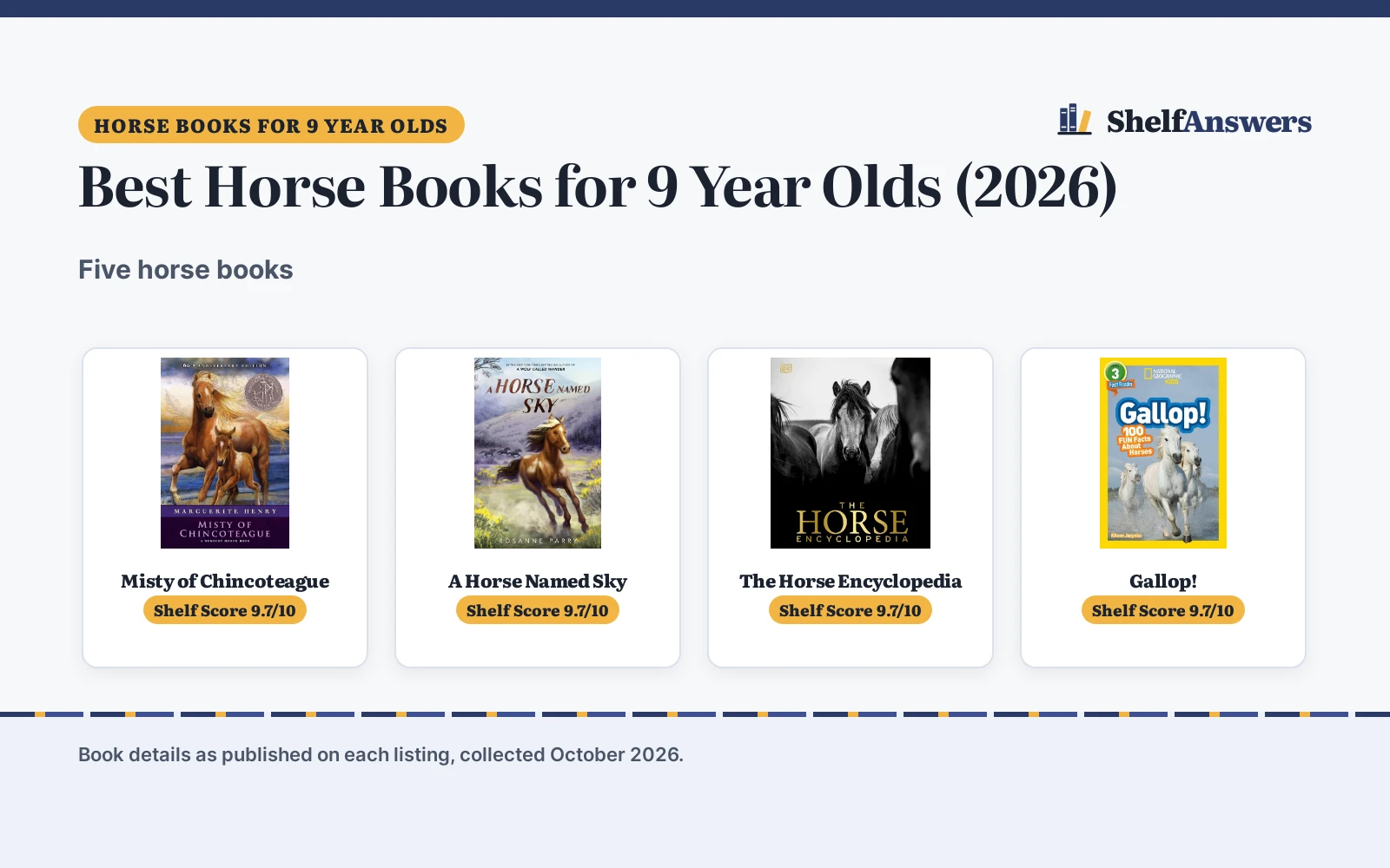 Best Horse Books for 9 Year Olds (2026)