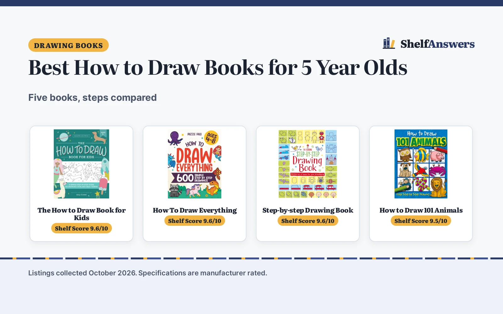 Best How to Draw Books for 5 Year Olds (2026): 5 Compared