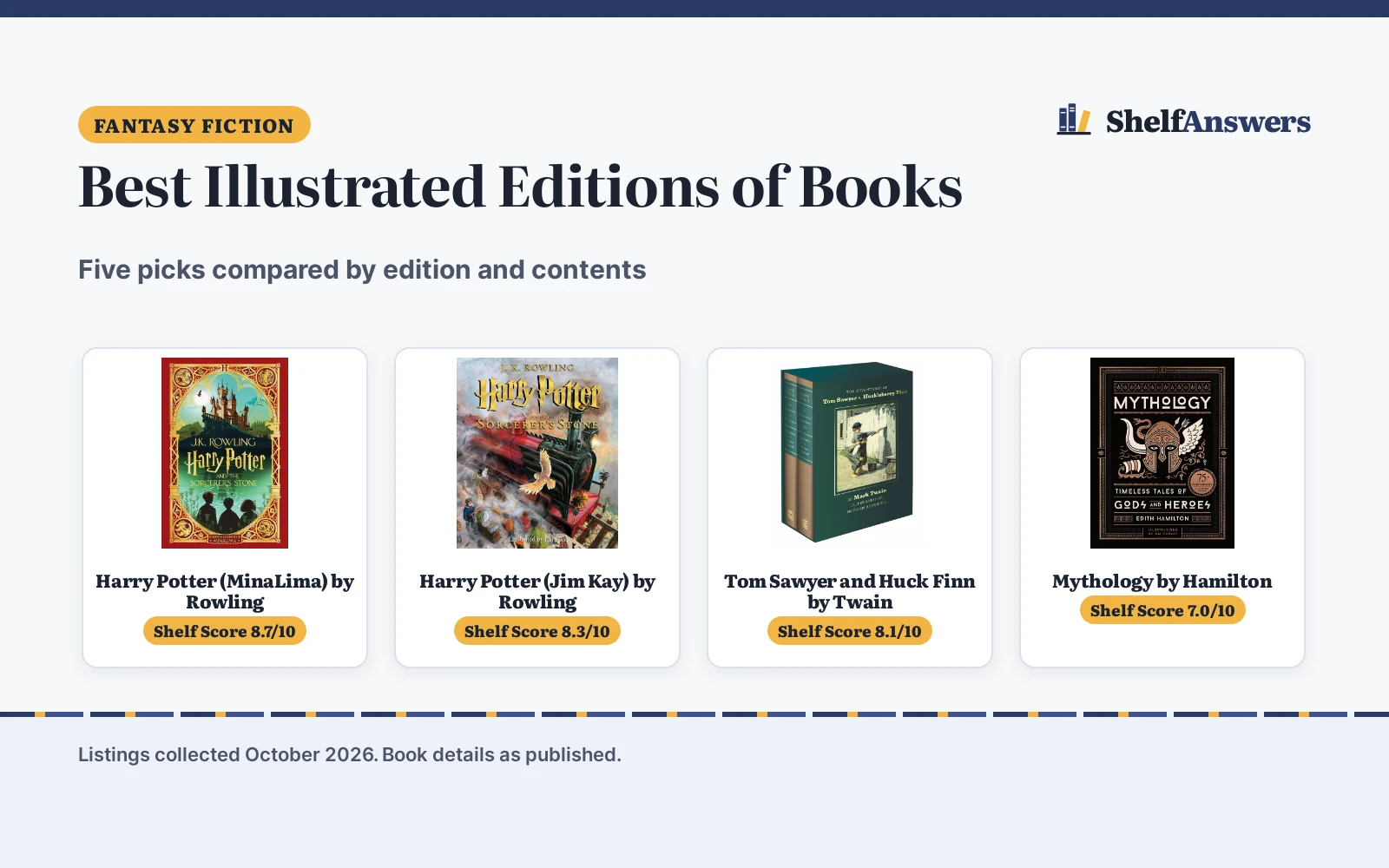 Best Illustrated Editions of Books (2026): 5 Picks Compared