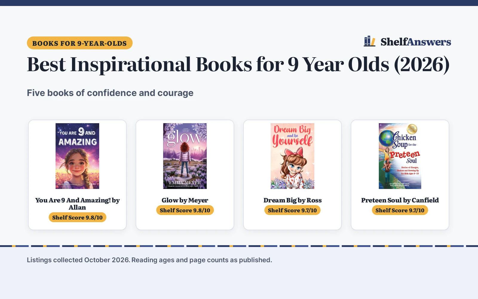 Best Inspirational Books for 9 Year Olds (2026)