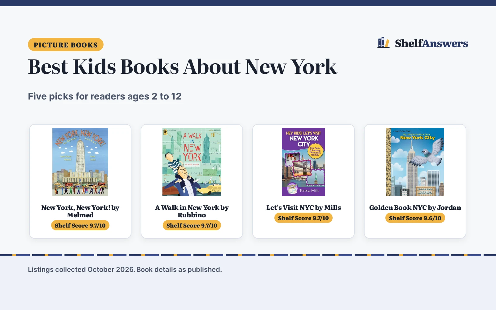 Best Kids Books About New York (2026): 5 Picks