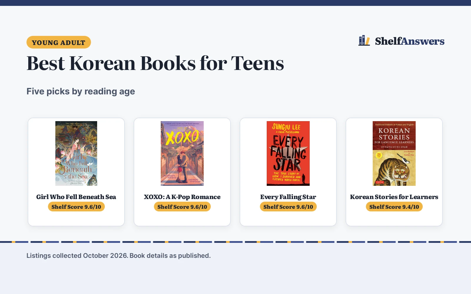 Best Korean Books for Teens (2026): 5 Picks Compared