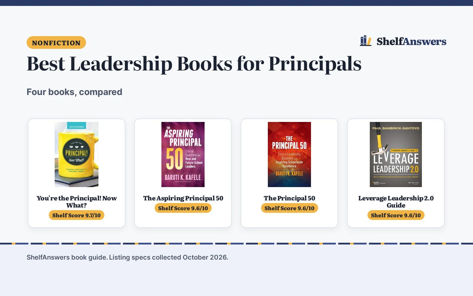 Best Leadership Books for Principals (2026)