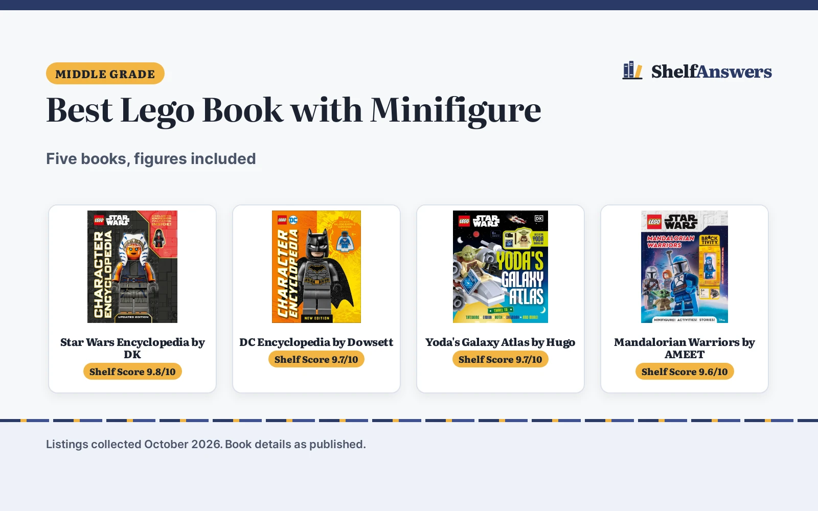 Best Lego Book with Minifigure (2026): 5 Picks Compared
