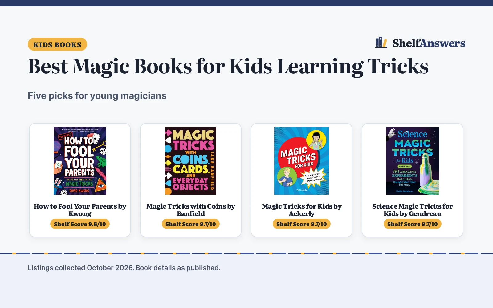 Best Magic Books for Kids Learning Tricks (2026): 5 Compared