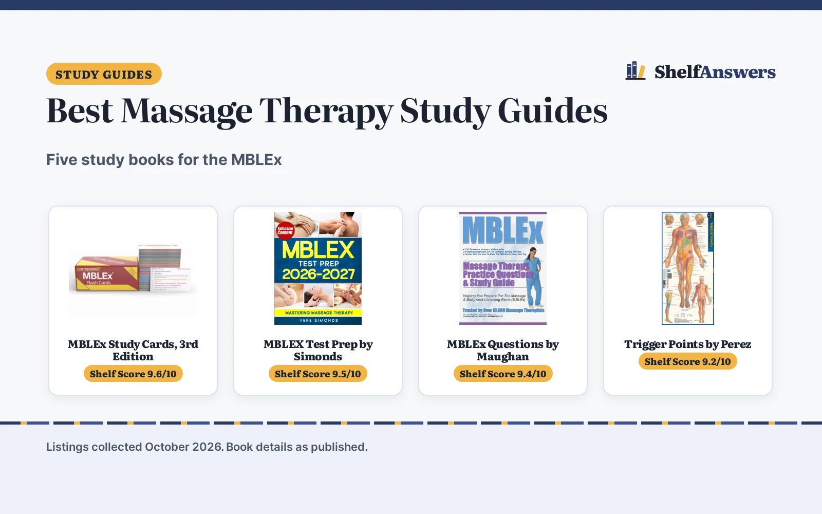 Best Massage Therapy Study Guides (2026): 5 Picks for Exam Prep