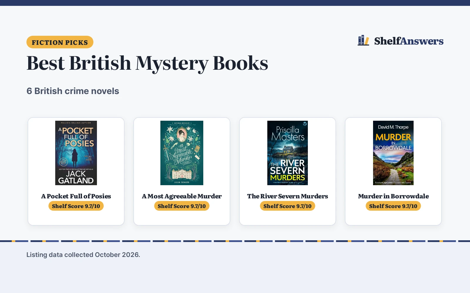 Best Mystery Books British (2026): 6 Compared