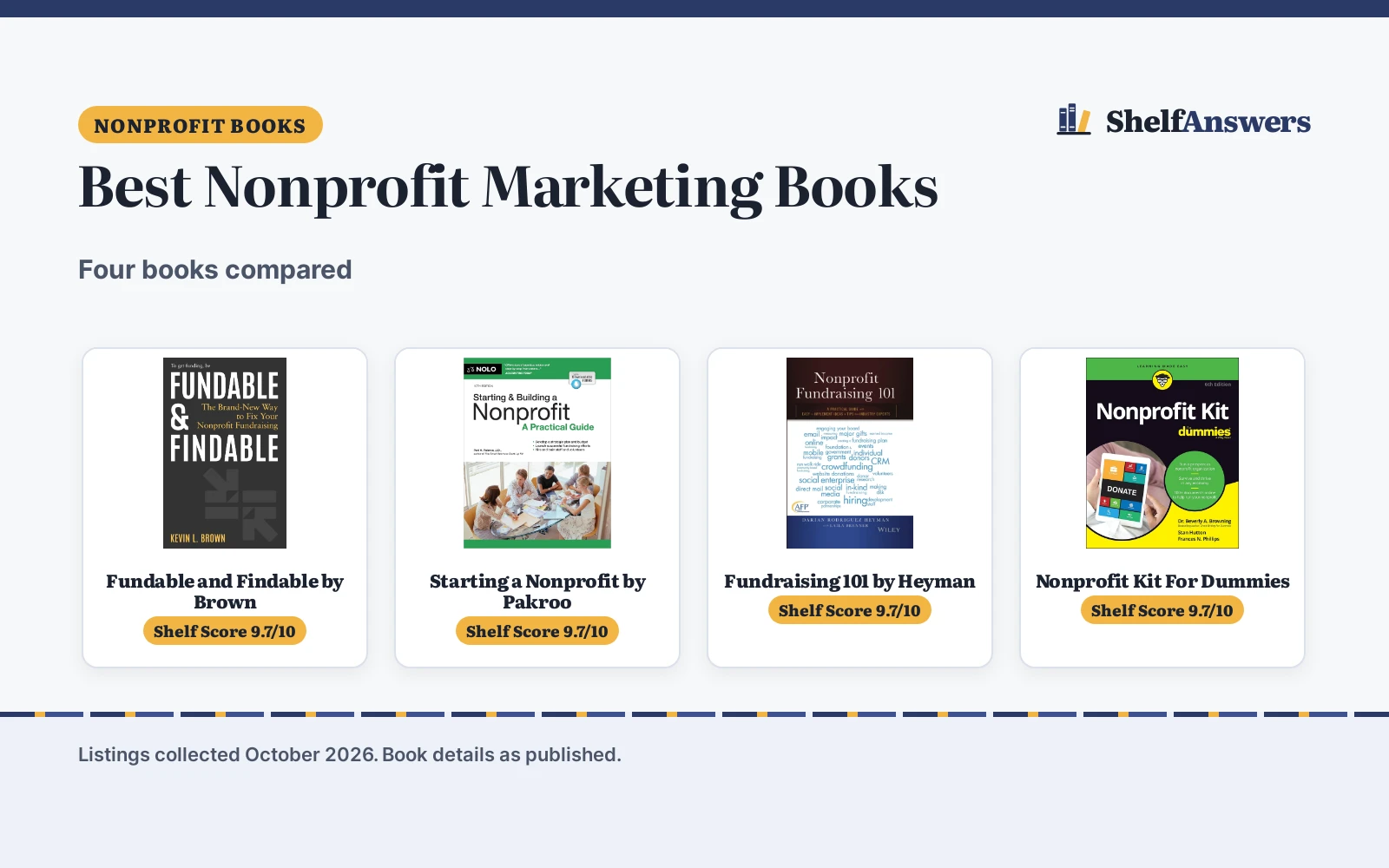 Best Nonprofit Marketing Books (2026): 4 Compared