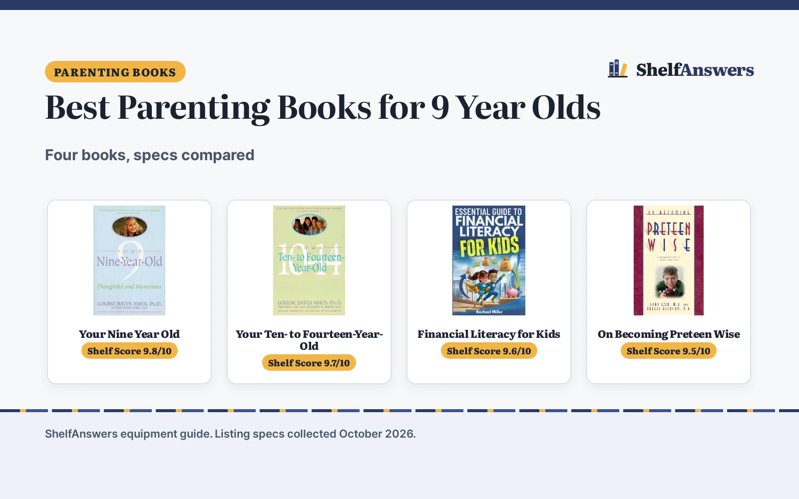 Best Parenting Books for 9 Year Olds (2026): 4 Compared