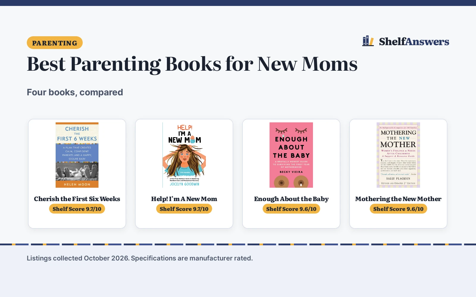 Best Parenting Books for New Moms: 4 Compared