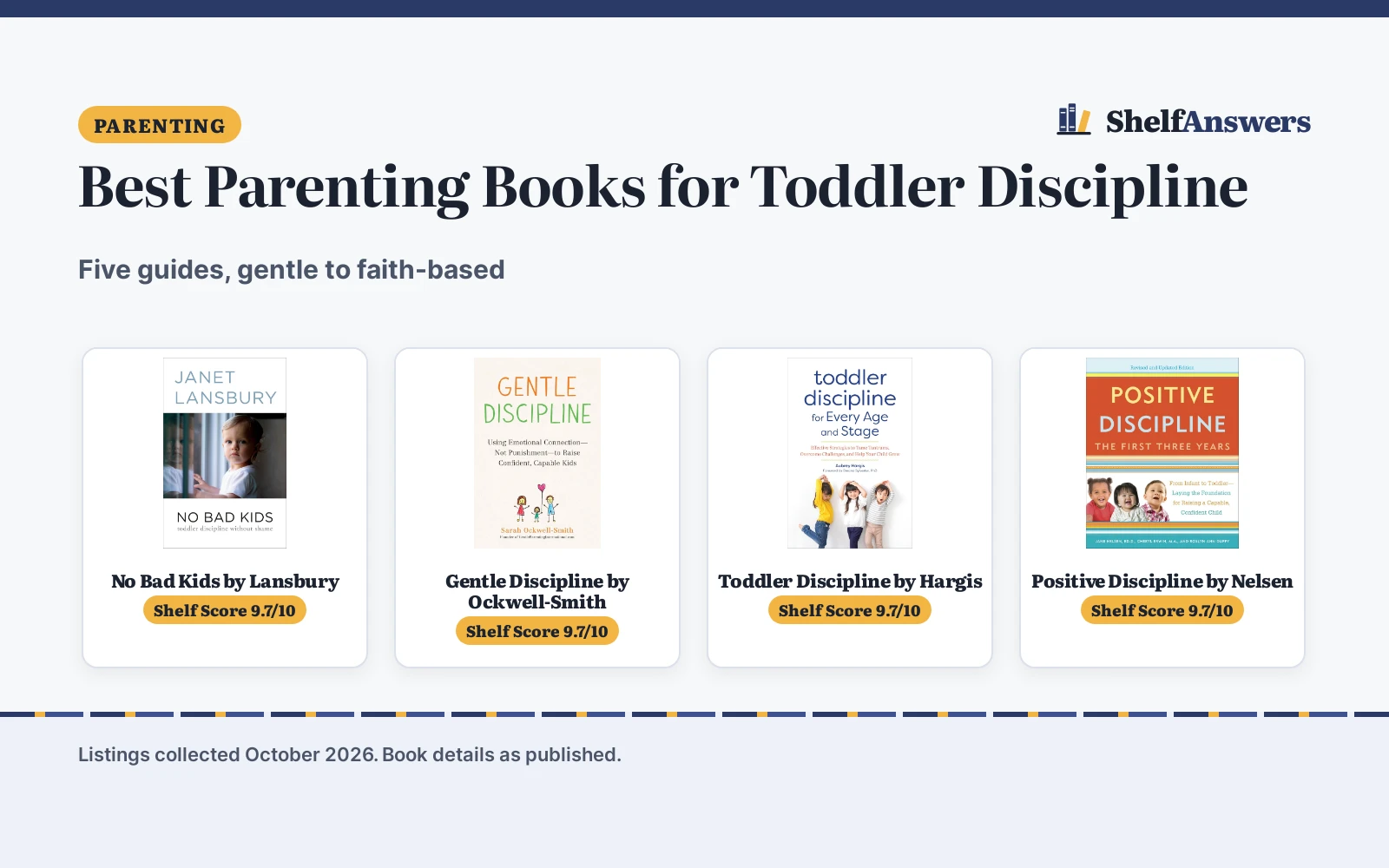Best Parenting Books for Toddler Discipline (2026)