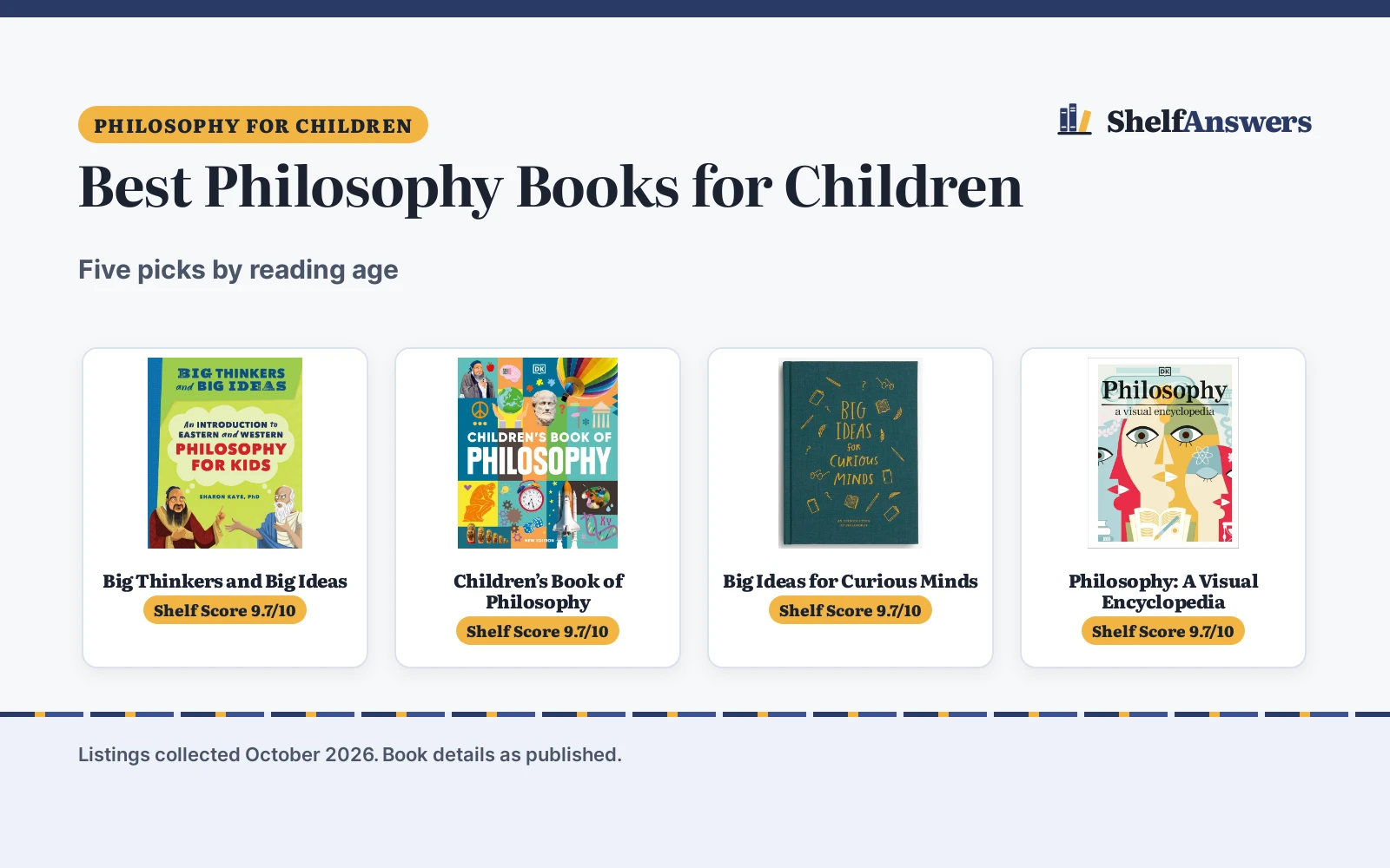 Best Philosophy Books for Children (2026): 5 Picks Compared