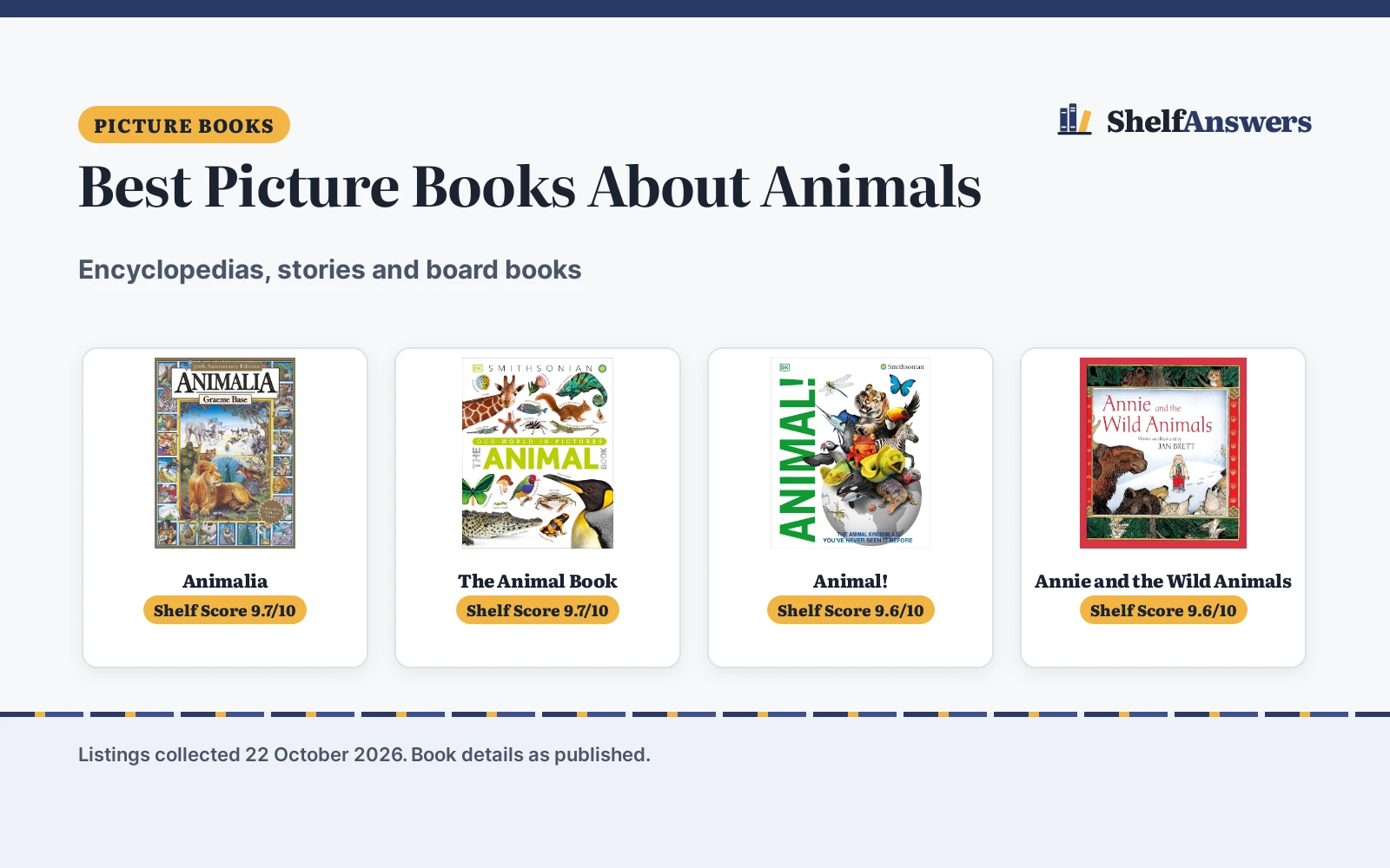 Best Picture Books About Animals (2026): 5 Compared