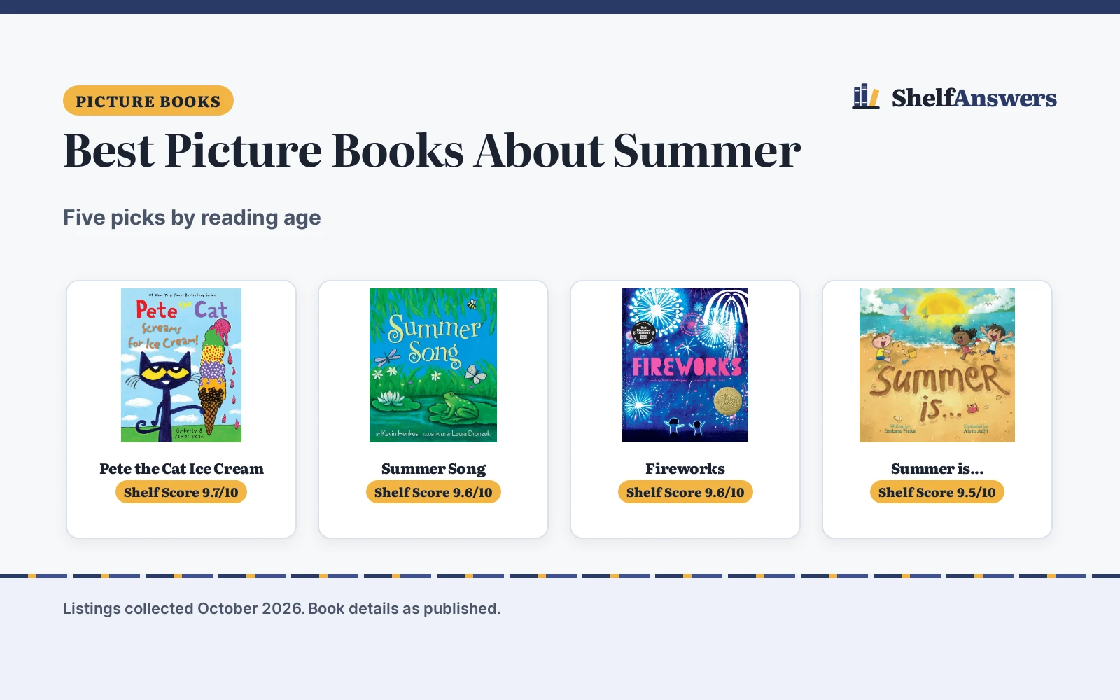 Best Picture Books About Summer (2026): 5 Picks