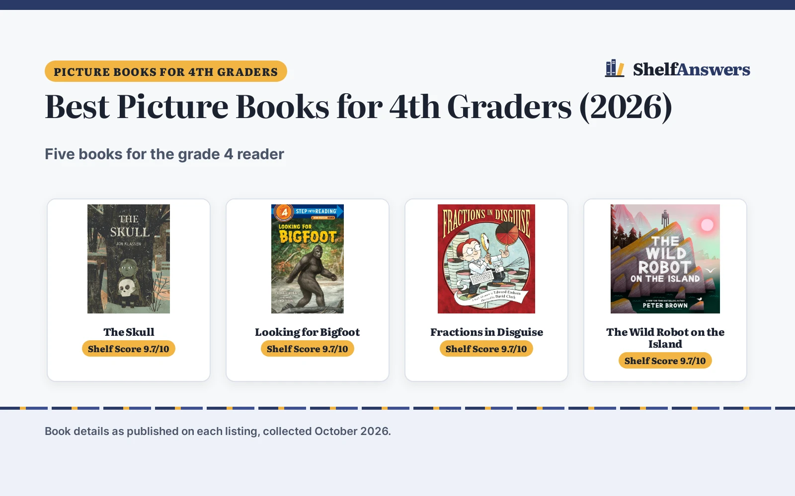 Best Picture Books for 4th Graders (2026)