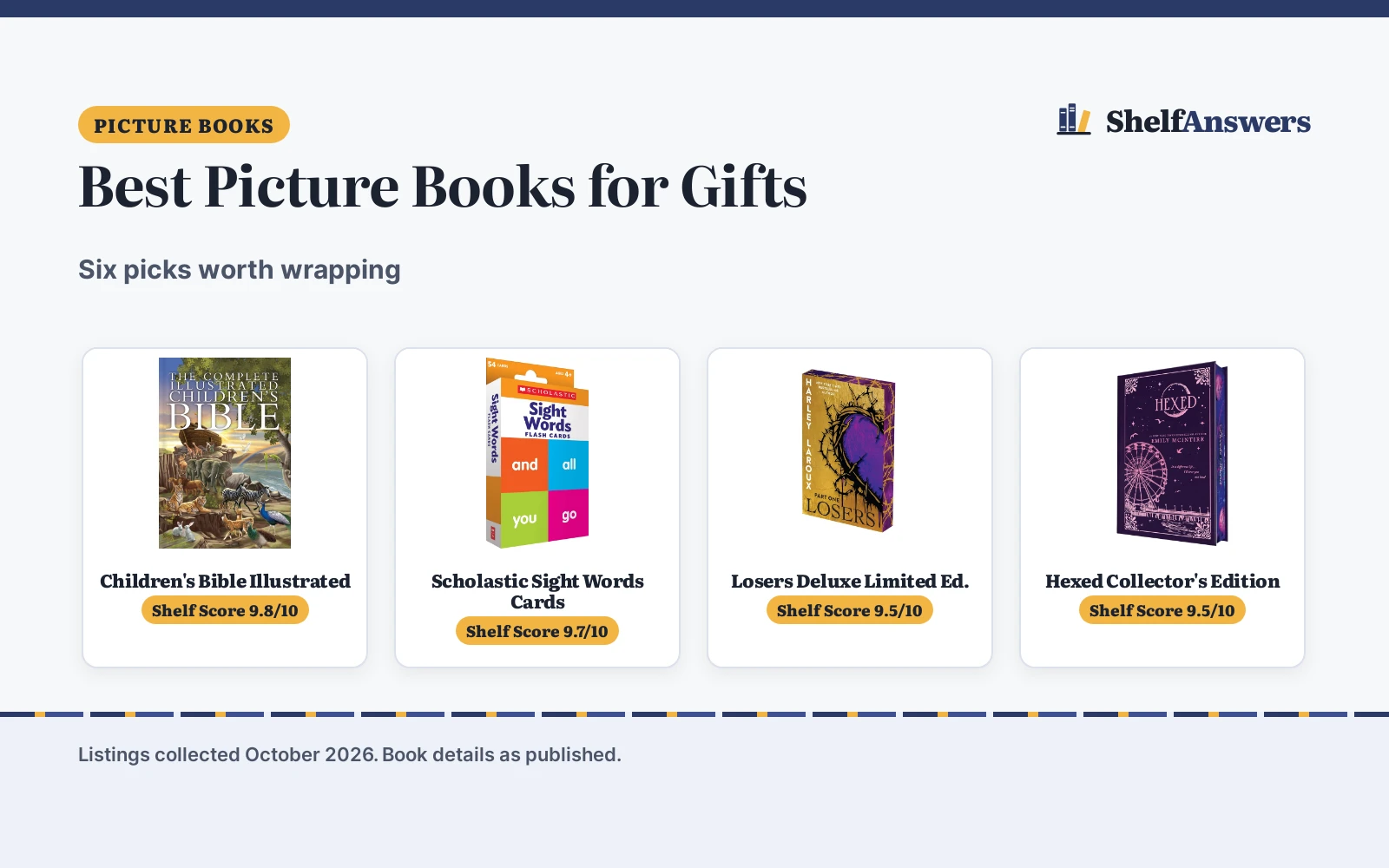 Best Picture Books for Gifts: 6 Gift-Worthy Picks