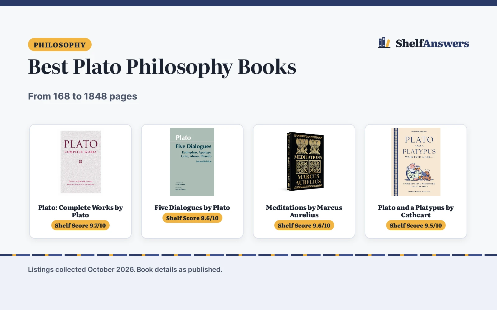 Best Plato Philosophy Books (2026): 5 Picks Compared