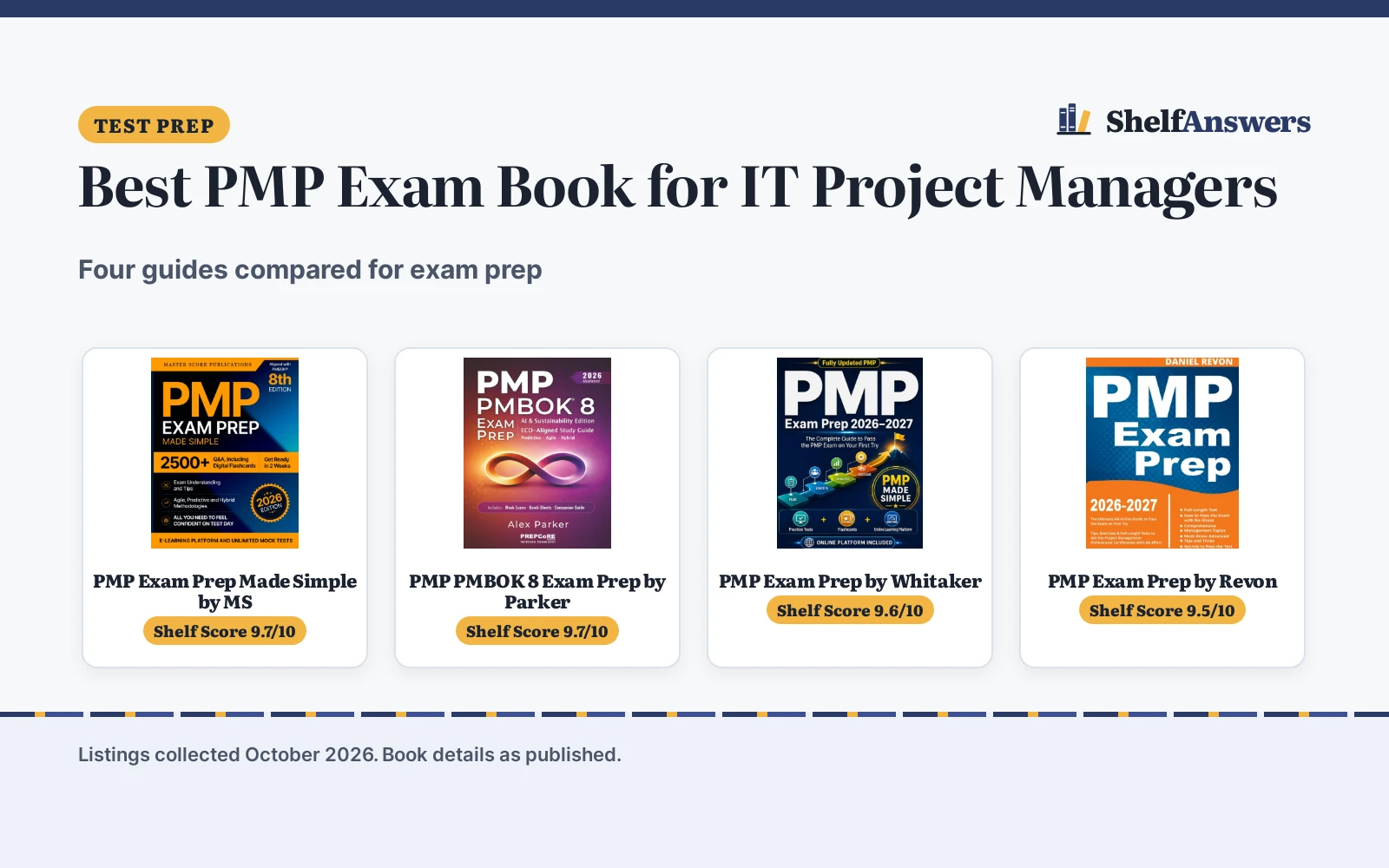Best PMP Exam Book for IT Project Managers (2026)