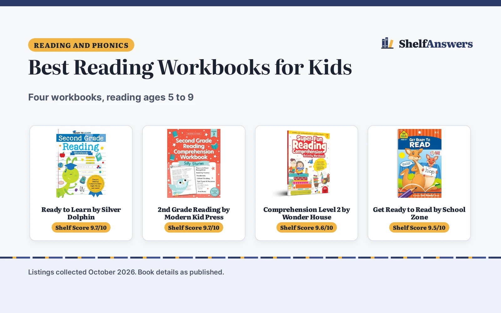 Best Reading Workbooks for Kids (2026): 4 Picks Compared